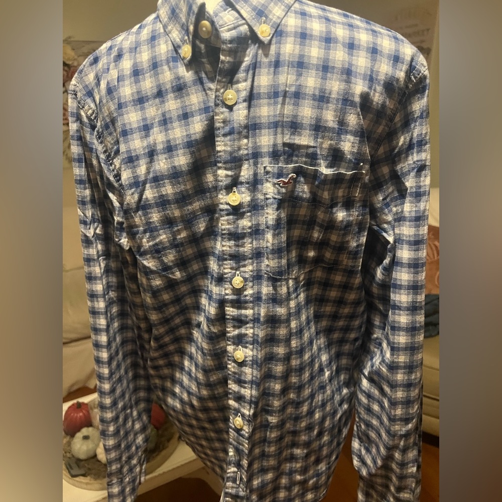 Hollister long sleeve button up men’s